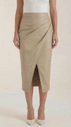 Natalie Draped Midi Skirt 7