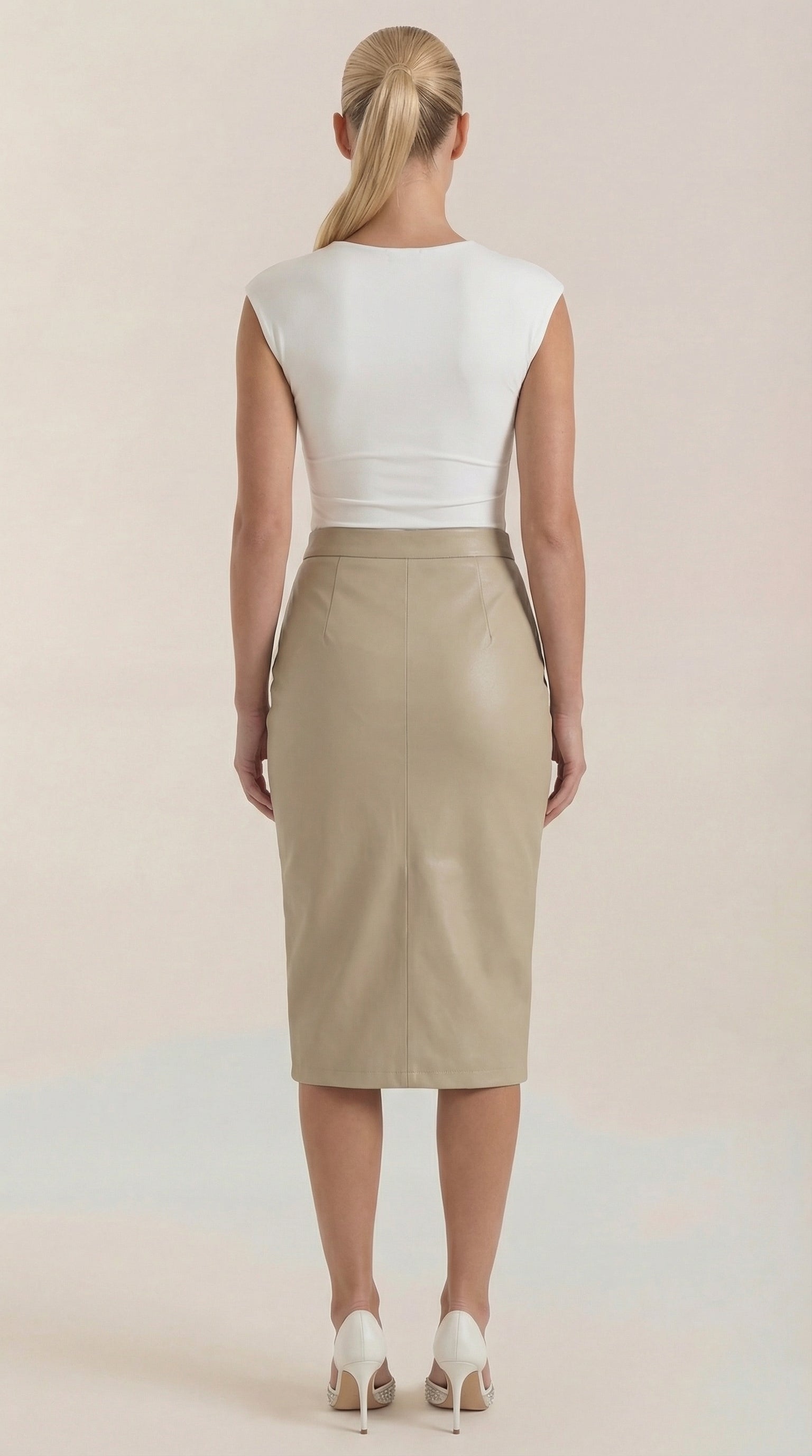 Natalie Draped Midi Skirt 8