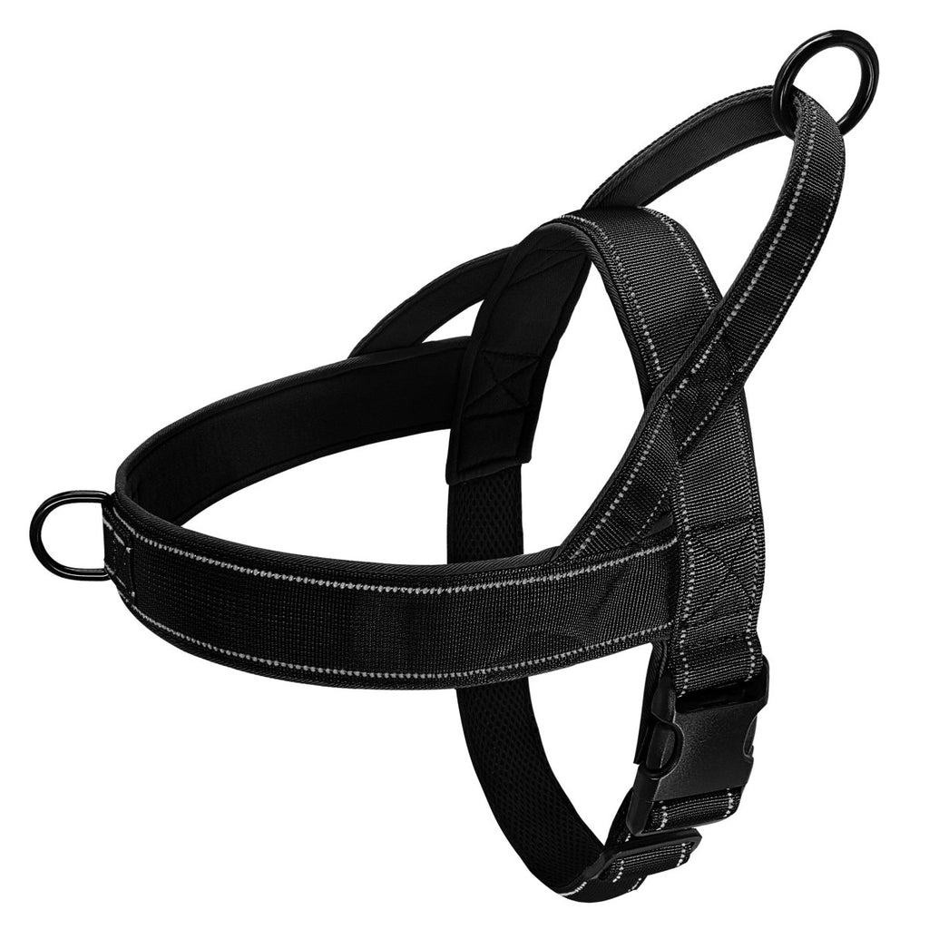 MEELANO No-Pull hundesele med refleksdetaljer Lyserød