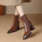 Isana | Boots For Women | Pointed Toe Block Heel Style