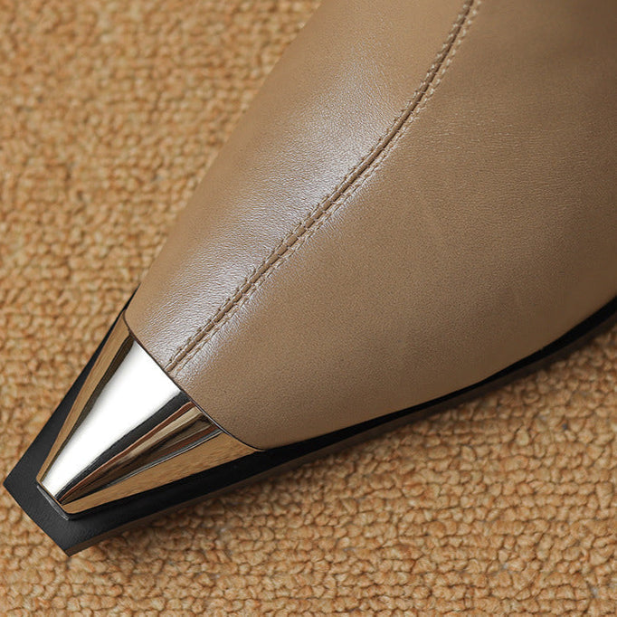 Isana | Boots For Women | Pointed Toe Block Heel Style