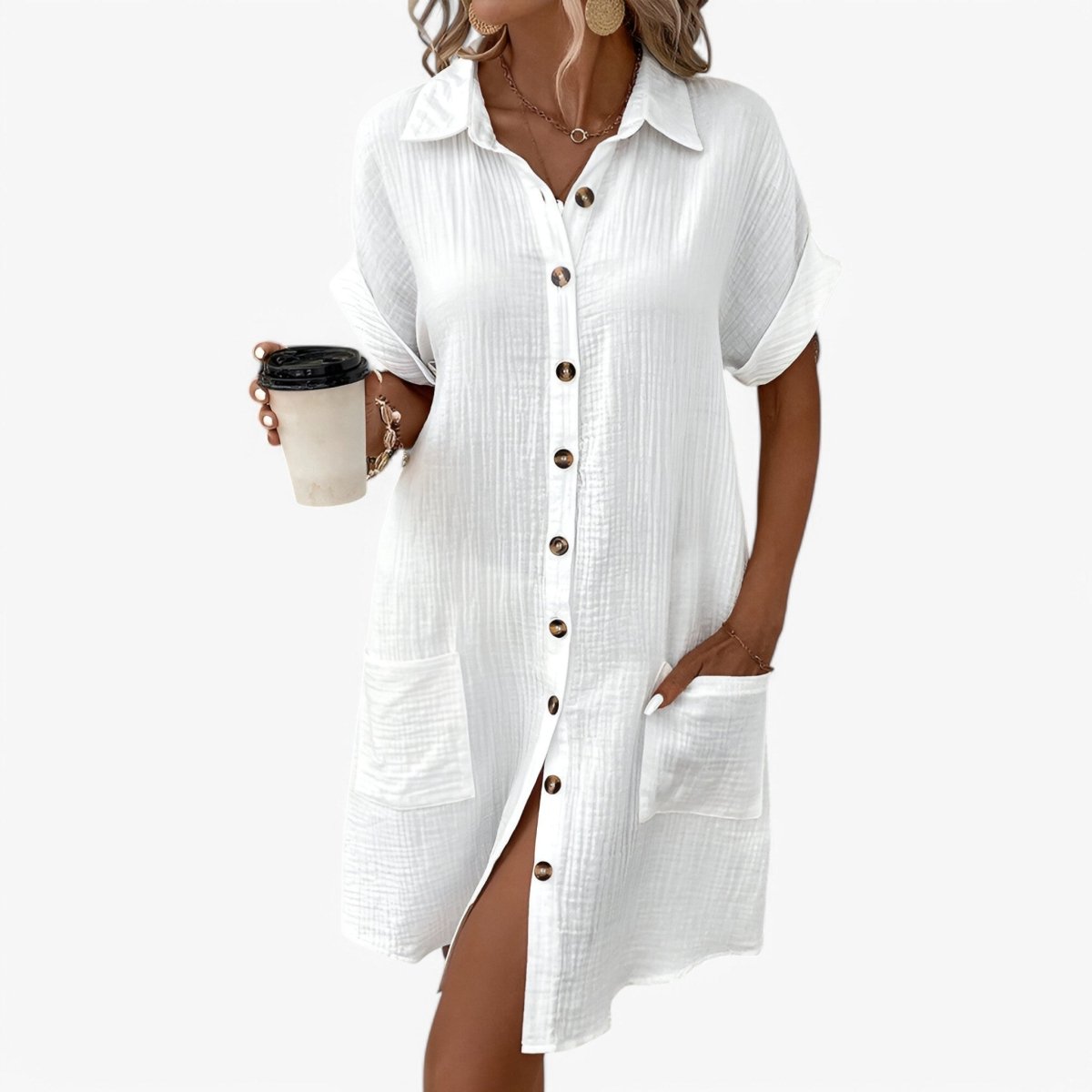 Olivia Summer Dress – Elegant Fabric Blend with Comfort & Style