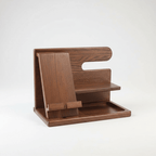 Desk Organizer – Wooden Desk Organizer & Docking Station for Phone, Glasses & Watch