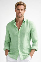 Mane | Men’s Shirt with Breathable, Lightweight Wearing Comfort Green