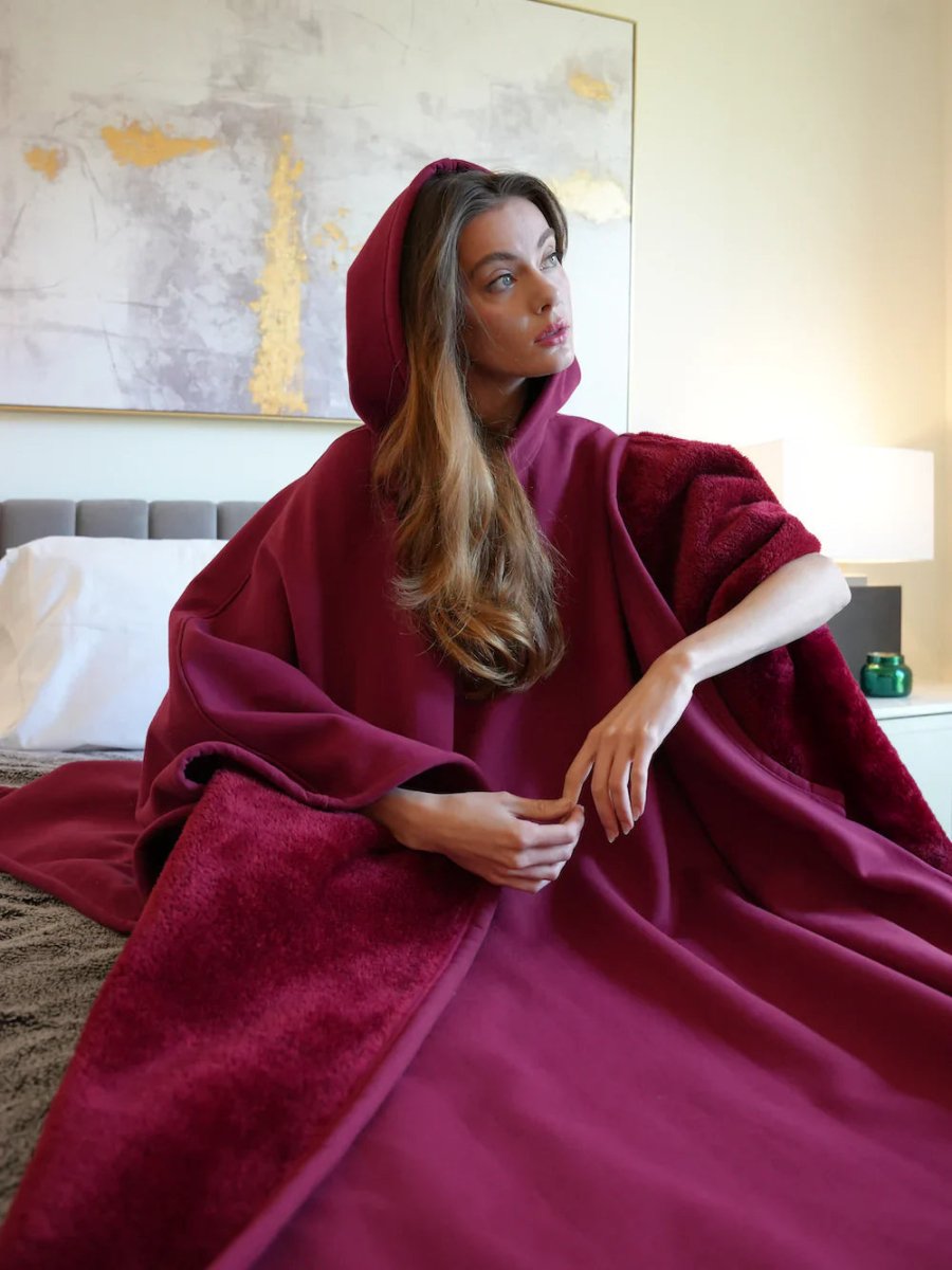 Oversized hooded hoodie blanket, silky soft, cuddly, comfortable