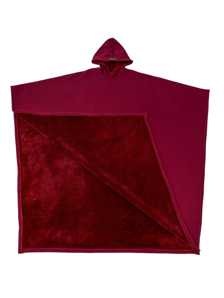 Oversized hooded hoodie blanket, silky soft, cuddly, comfortable red 1 size