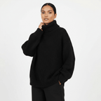 Women's Oversized Knit Sweater | Turtleneck