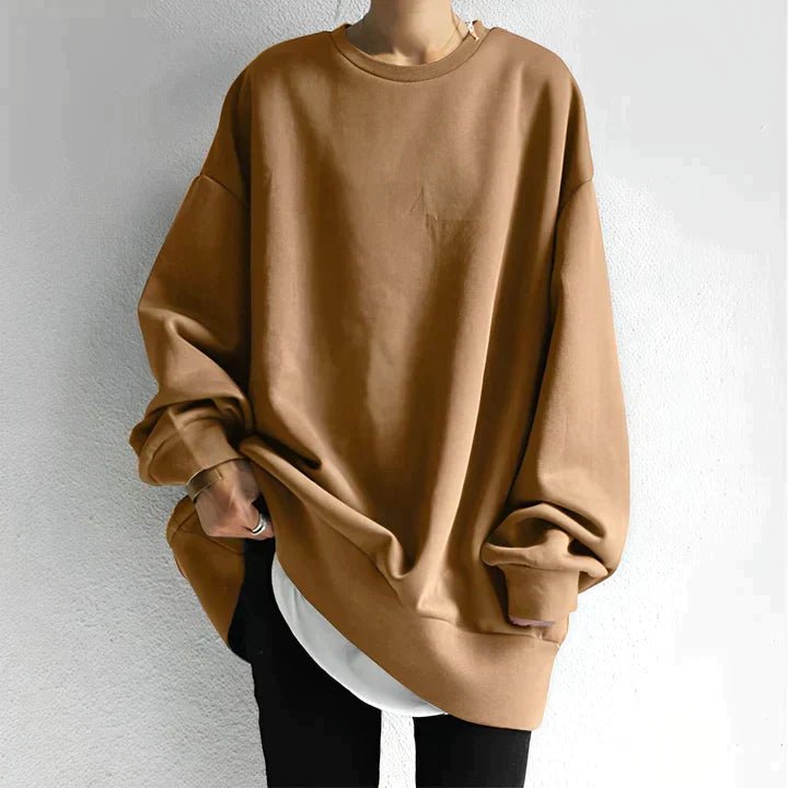 Owena | Oversized Warm Women's Sweaters with Round Neck | Long 2