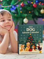 Dog Advent Calendar with 24 Toys – Christmas Countdown for Dogs with Plush & Rubber Toys, No Treats