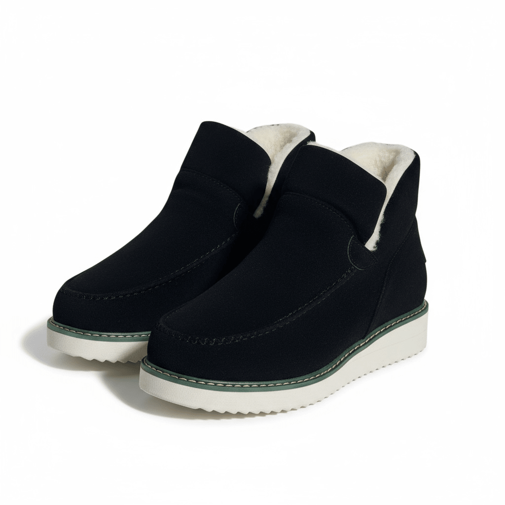 Chāme | Boots for Women | Ankle-Height Slip-On Black