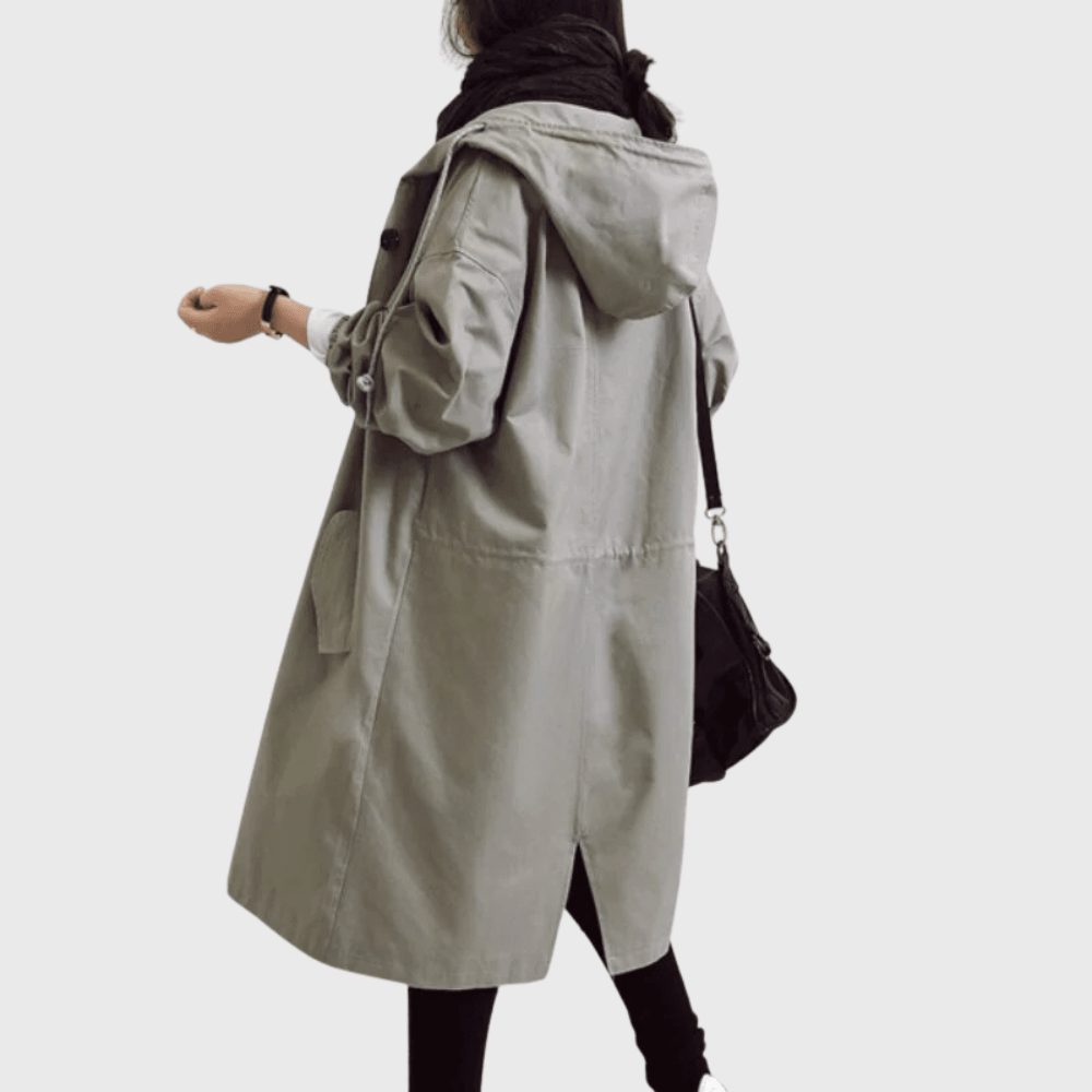 Bersh | Women’s Coat | Trench Longline Hooded
