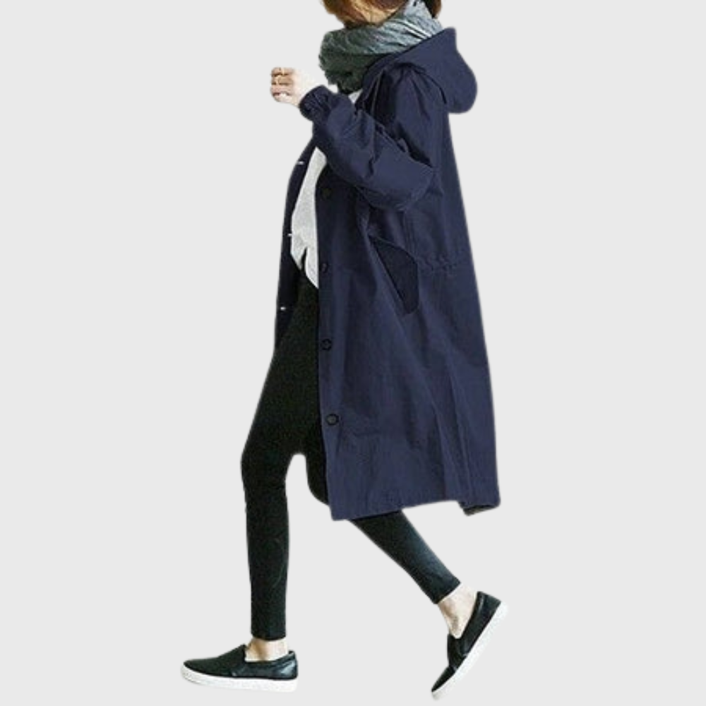 Zahara | Women’s Coat | Trench Longline Hooded