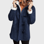 Sephira | Women’s Jacket | Hooded Neckline with Front Toggle Fastenings Navy