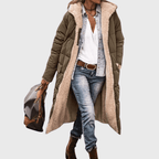 Tasana | Women’s Coat | Reversible Design Green
