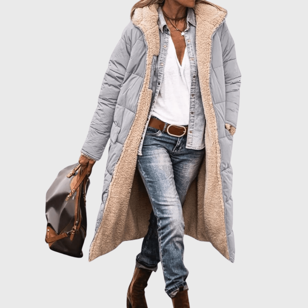 Tasana | Women’s Coat | Reversible Design Grey