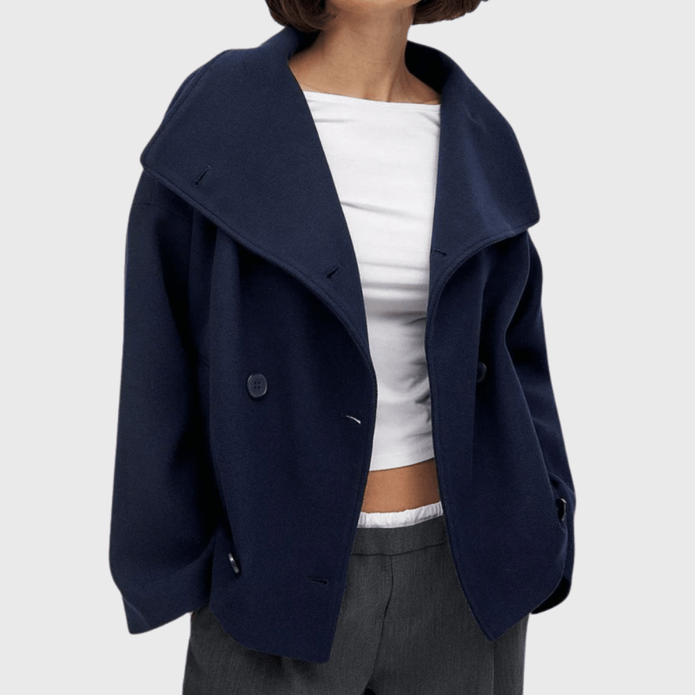 Parsha | Women’s Coat | Cropped Double Breasted