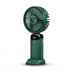 Portable Handheld Fan – 5000mAh Rechargeable Mini Fan, 90° Foldable, 5 Speeds, LED Digital Display, USB Personal Air Cooler 2