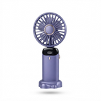 Portable Handheld Fan – 5000mAh Rechargeable Mini Fan, 90° Foldable, 5 Speeds, LED Digital Display, USB Personal Air Cooler 3