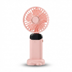 Portable Handheld Fan – 5000mAh Rechargeable Mini Fan, 90° Foldable, 5 Speeds, LED Digital Display, USB Personal Air Cooler 4
