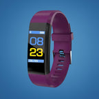 Safety Watch for Seniors with Fall Detection, GPS Tracker & Emergency Button – SOS Watch for Elderly with Heart Rate, 5 Colors Purple