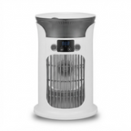 Quiet Mini Air Cooler Fan – USB Desktop Portable Air Conditioner, Water Mist Humidifier & Night Light for Home, Office & Camping 1