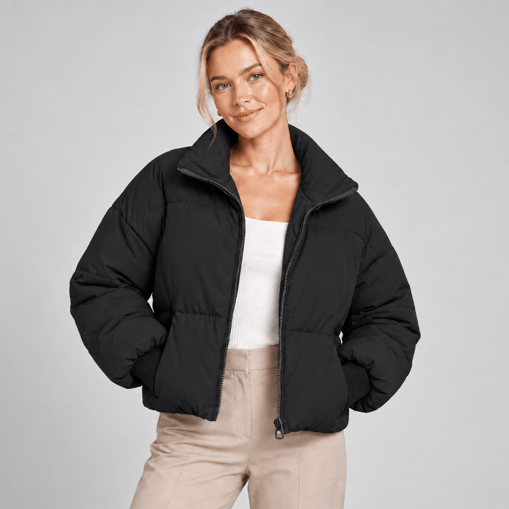 Quilted Puffer Jacket Women Lightweight Zip Front