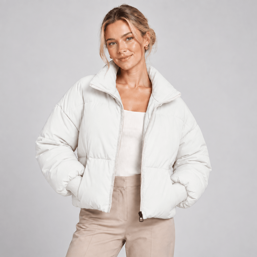 Quilted Puffer Jacket Women Lightweight Zip Front