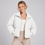 Quilted Puffer Jacket Women Lightweight Zip Front