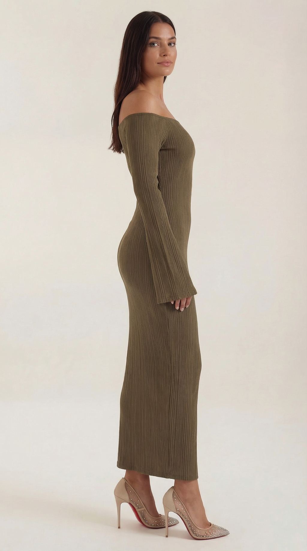 Quinlan Maxi Off-Shoulder Bodycon Dress 1