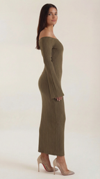 Quinlan Maxi Off-Shoulder Bodycon Dress 1