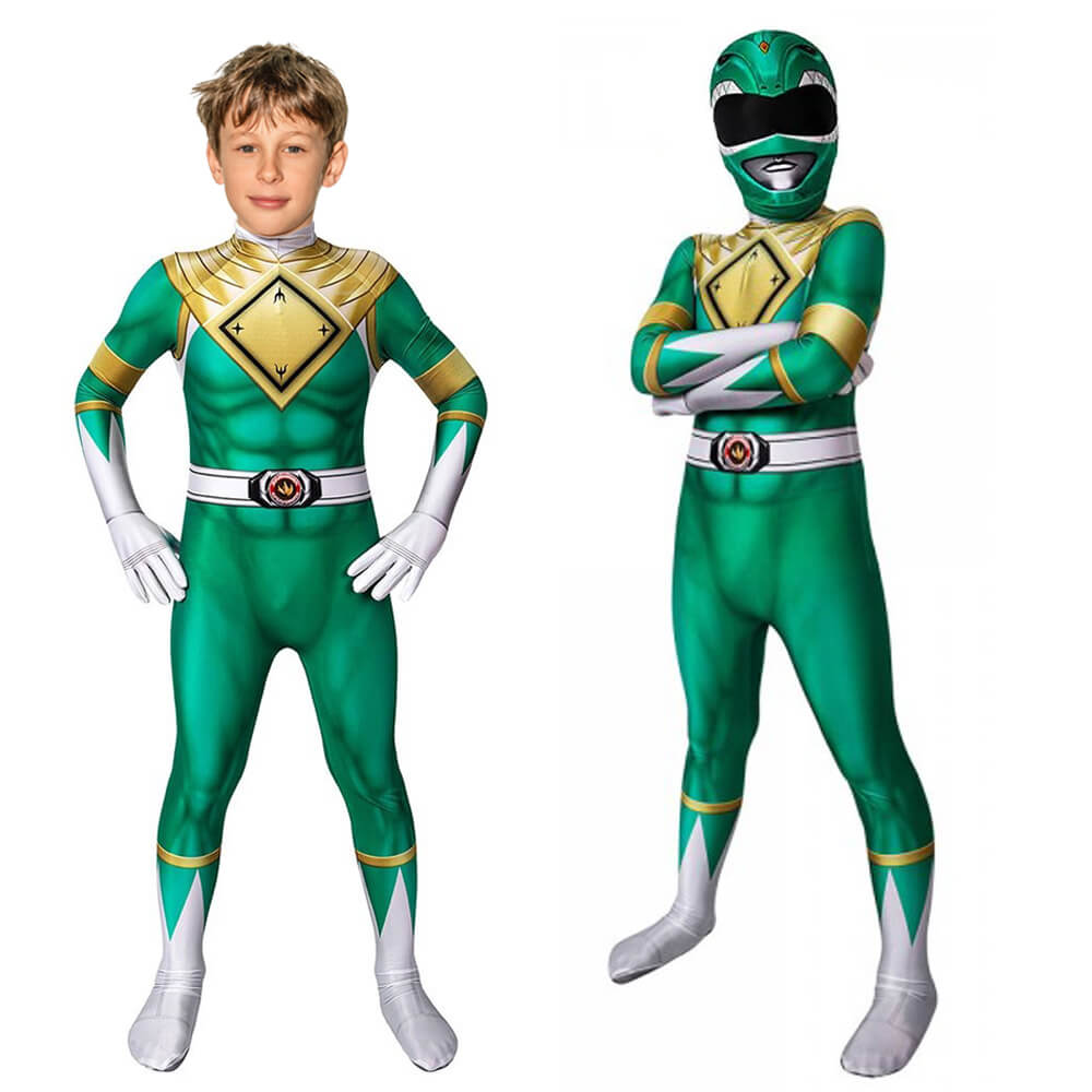 Ranger Costume Jumpsuit for Kids Superhero Cosplay Designs 0