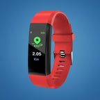 Safety Watch for Seniors with Fall Detection, GPS Tracker & Emergency Button – SOS Watch for Elderly with Heart Rate, 5 Colors Red