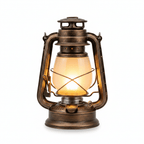 Retro Camping Lantern - Rechargeable Vintage LED Flame Tent Light