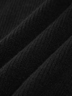 Women's Ribbed Mock Neck Whipstitch Sweater for Casual Comfort