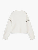 Women's Ribbed Mock Neck Whipstitch Sweater for Casual Comfort