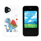 Kids Smartphone Toy with Dual Camera - 1080P HD Video & MP3 Music Player with Games Dinosaur White