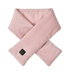 Heated Scarf – Electric Neck Warmer with Adjustable Heat, Up to 8 Hours, Machine Washable, 5 Colors – ThermaWrap Pink