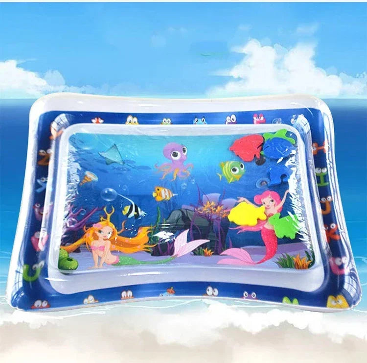 Baby Inflatable Tummy Time Water Mat - Sensory Play Pad & Development Activity Toy for Infants