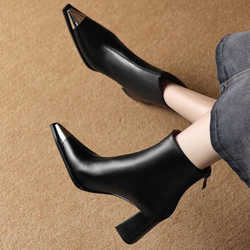 Isana | Boots For Women | Pointed Toe Block Heel Style