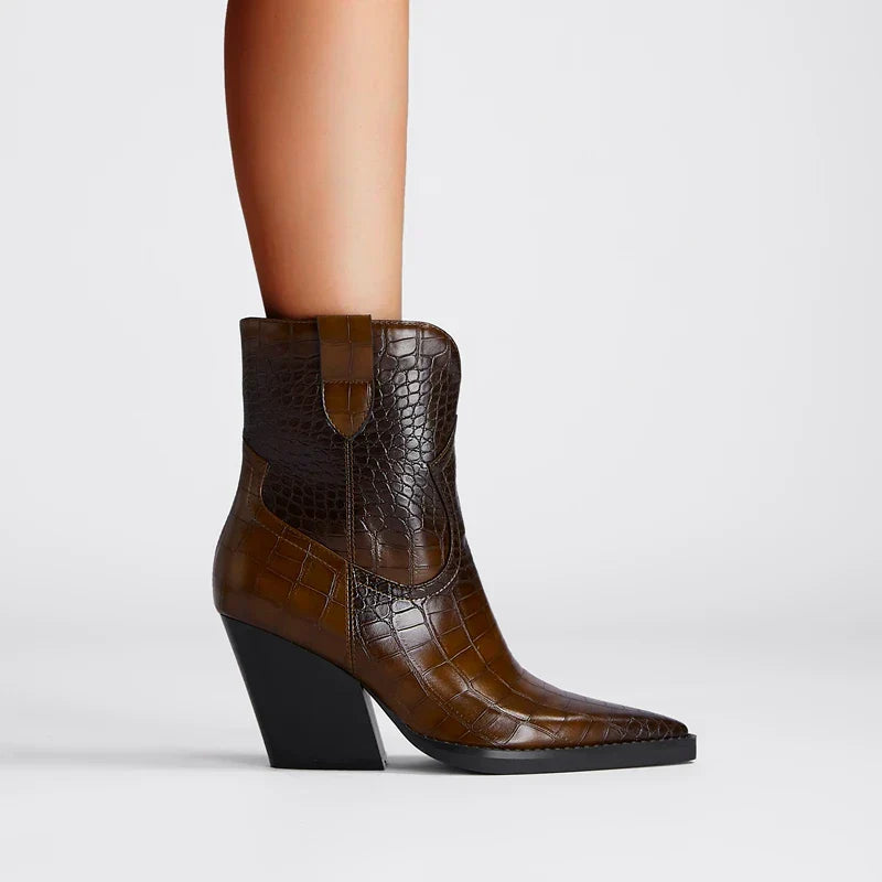 Dôre | Boots For Women | Ankle Height With Block Heel
