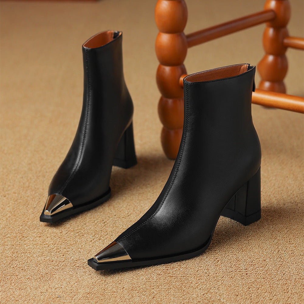 Isana | Boots For Women | Pointed Toe Block Heel Style