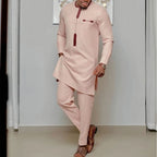 Admire | Men's Modern Dashiki 2-Piece Set - African Print Shirt & Pants