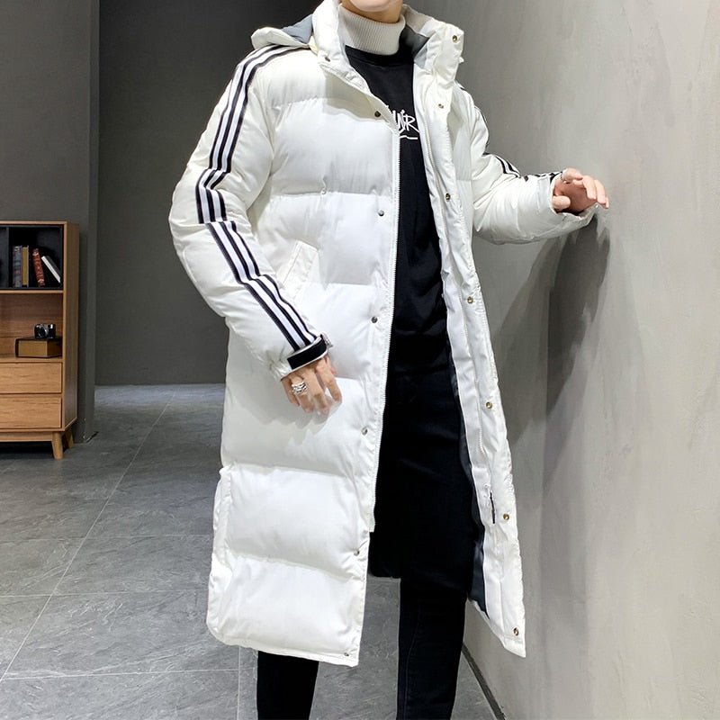 Nisyros | Long Hooded Winter Coat for Men | Ideal for the Cold Season