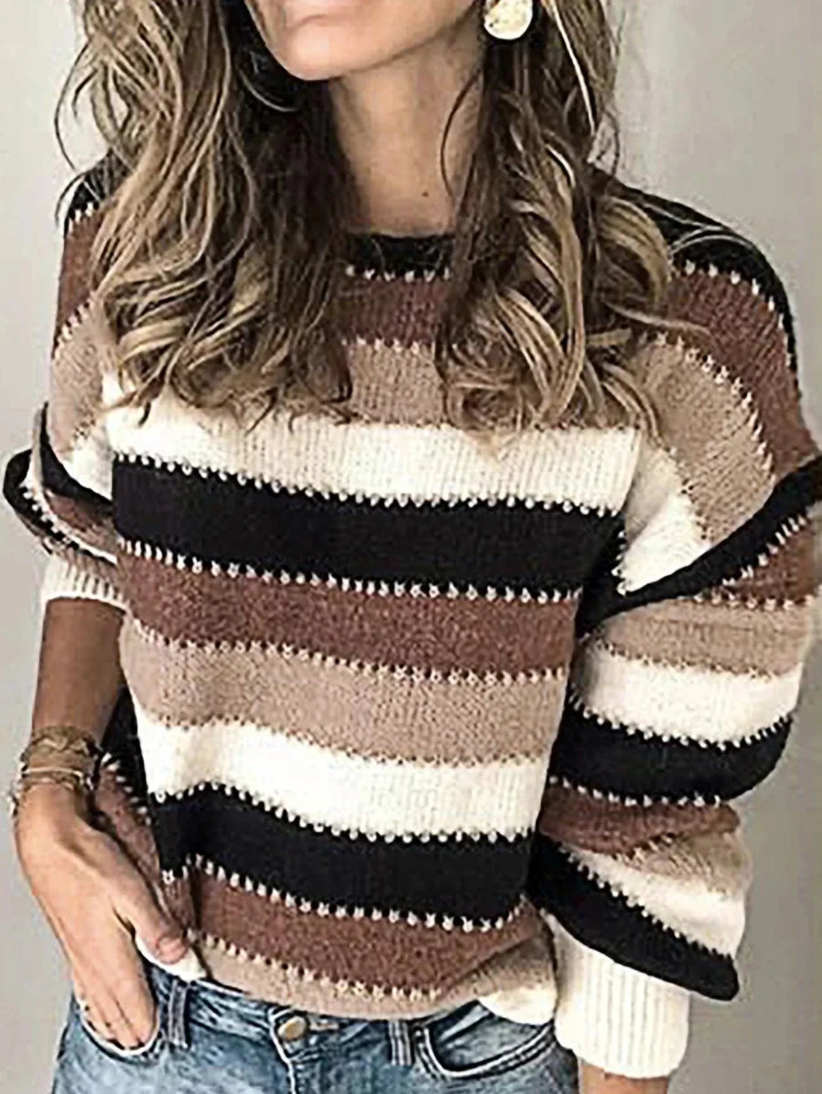Flōre | Women’s Sweater | Striped Loose