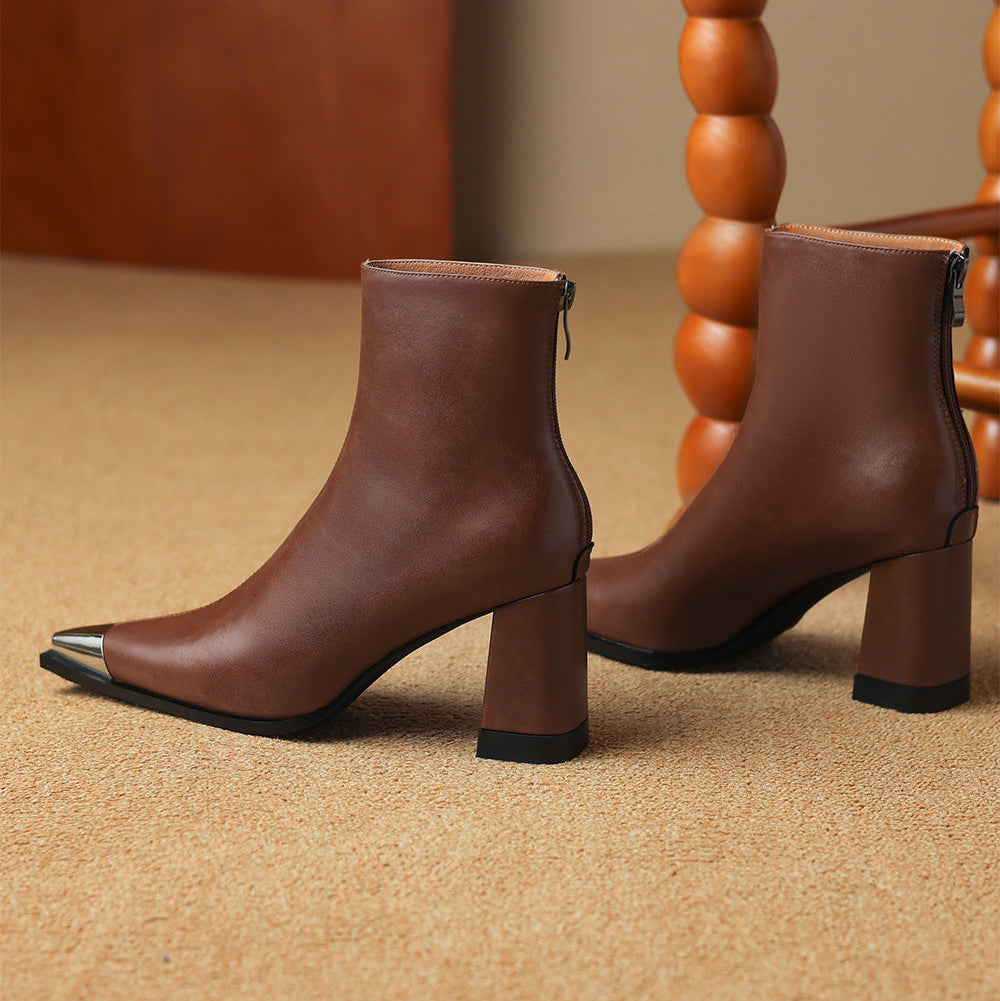 Isana | Boots For Women | Pointed Toe Block Heel Style