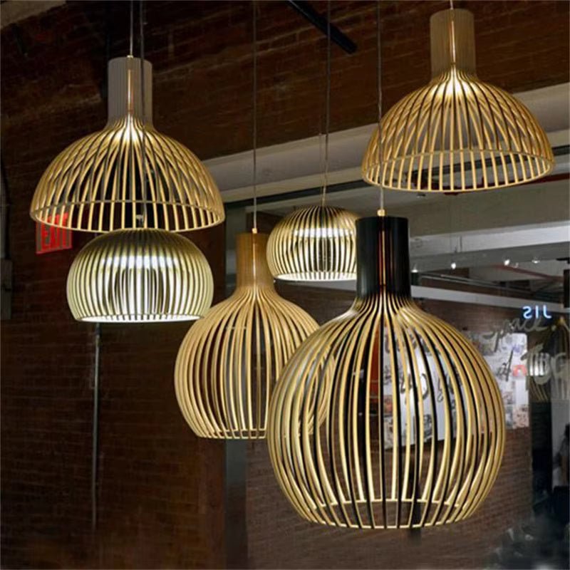 Natura Orb Hanging Lamp – Organic Wooden Design for Cozy Interiors