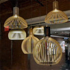 Natura Orb Hanging Lamp – Organic Wooden Design for Cozy Interiors