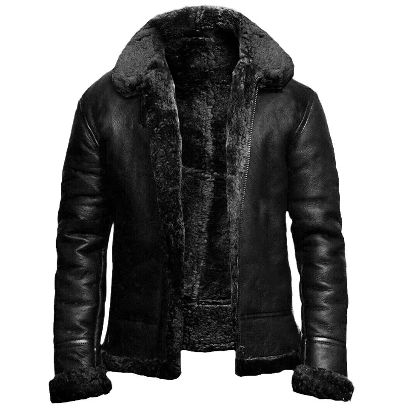 Marmari | Men's Jacket | Zip-Up & Structured Collar Black