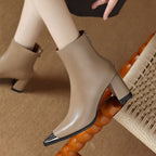 Isana | Boots For Women | Pointed Toe Block Heel Style