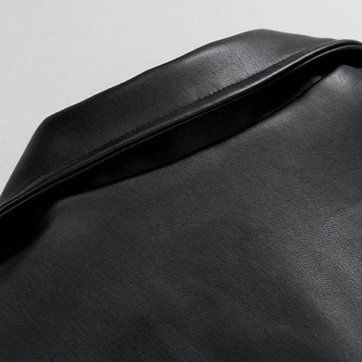 Calico | Men’s Streetwear Oversized Leather Bomber Jacket